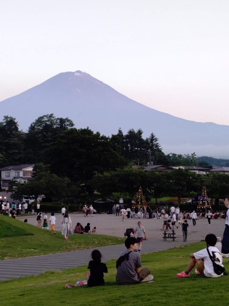 河口湖ハーブフェスティバル　八木崎公園　ハーブ畑の小さなナイトカーニバル